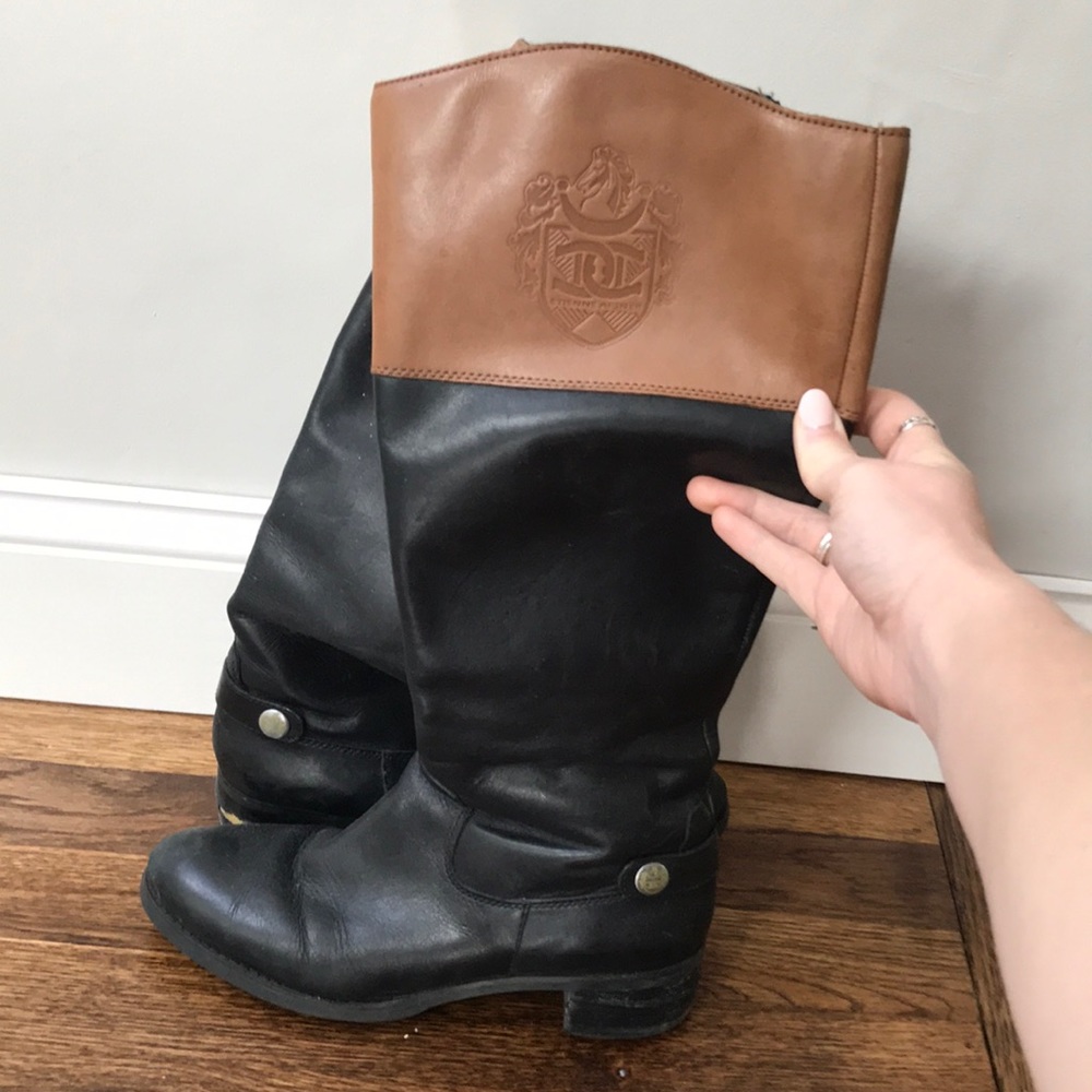 Etienne Aigner Boots two toned